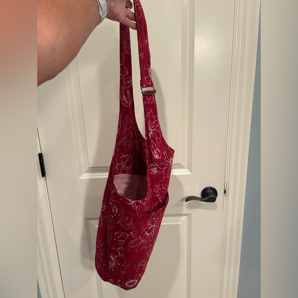 Floral Red Shoulder Bag